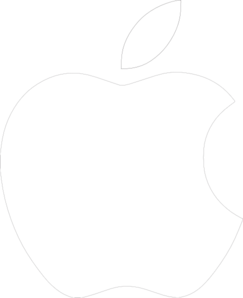 Apple logo white md